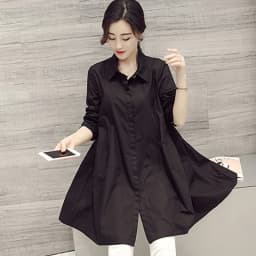 White Shirt Chemises Femmes Loose Type Elegant Blouses Mid-length Style Plus Size Women Clothes Long Sleeve Blouse Shirts
