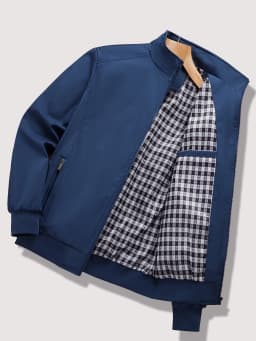 Men's Spring and Autumn New Casual Jacket 2024 New Solid Color Trend Business Casual Commuter Easiest for Match Coat Fashion Sta