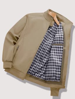Men's Spring and Autumn New Casual Jacket 2024 New Solid Color Trend Business Casual Commuter Easiest for Match Coat Fashion Sta