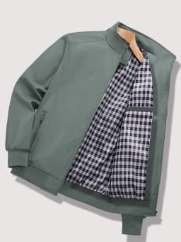 Men's Spring and Autumn New Casual Jacket 2024 New Solid Color Trend Business Casual Commuter Easiest for Match Coat Fashion Sta