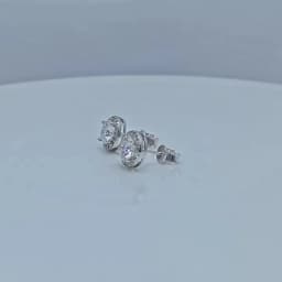 Real Round 6.5mm Moissanite Jewelry Set 925 Sterling Silver Sparking Ring Earring Pendant Necklace For Women Bridal Gift