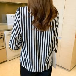 Women Shirt Black and White Striped Button Down Long Sleeve Oversize Boyfriend Blouse Tops blusas para mujer Outfit