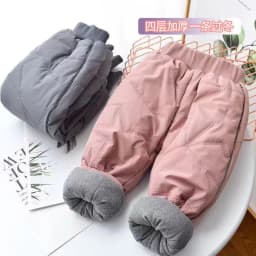 2024 New High Quality Thick Winter Warm Cashmere Kids Baby Pants Boys Girls Children' Cotton Trousers Children Jeans 1-6Y