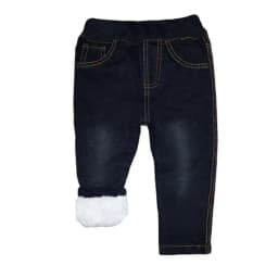 2024 New High Quality Thick Winter Warm Cashmere Kids Baby Pants Boys Girls Children' Cotton Trousers Children Jeans 1-6Y