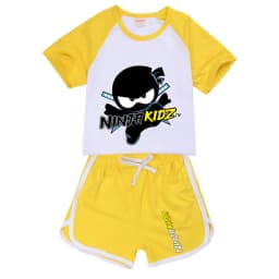 Ninja Kidz Kids Clothes Cotton Sport Tracksuits T-shirts Sweatshirt Suit Cartoon Pattern Set Teenager Baby Boys Girls Clothing