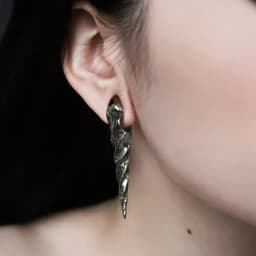 Giga 1/2Pcs 12mm(1/2") Sharp Cone Stainless Steel Ear Weights Hanger Dangle Gauges Earrings for Stretched Piercing Body Jewelry