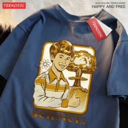 Science Variant Explosion Laboratory T-Shirts Men Harajuku Breathable Tshirts Oversized Loose Tshirts Fashion Cotton Tee Clothes