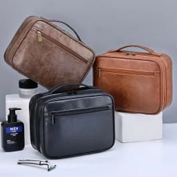 Men's Cosmetic Bags Travel Essentials Cosmetics Organizer Foldable Hanging Storage Bag Clear Waterproof Luxury Makeup Bag