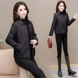 NEW Autumn Winter Coat Fashion Women's Lightweight Down Cotton Keep Warm Thin Jacket Female Korean Casual Outerwear Tops