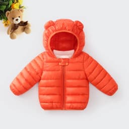 Winter Baby Children Coats Down Cotton Jackets For Toddler Boys Kids Warm Outerwear Cartoon Ears Baby Girls Hooded Down Jacket