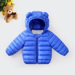Winter Baby Children Coats Down Cotton Jackets For Toddler Boys Kids Warm Outerwear Cartoon Ears Baby Girls Hooded Down Jacket