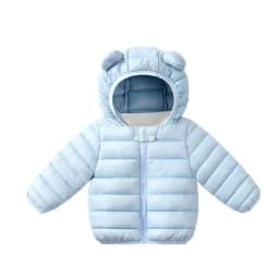 Winter Baby Children Coats Down Cotton Jackets For Toddler Boys Kids Warm Outerwear Cartoon Ears Baby Girls Hooded Down Jacket