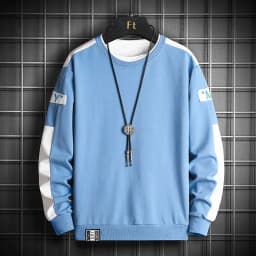 New Fashion Mens Patchwork Sweatshirt Autumn Streetwear Hip Hop Hoodies Jogger Male Yellow All-match Pullover Loose Long Sleeve