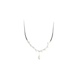 New Arrival Elegant Black Spinel Stone & Natural Freshwater Pearl 14K Gold Filled Female Pendant Necklace Jewelry Never Fade
