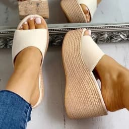 2024 New Summer Women's Sandals Peep-Toe Shoes Woman High-Heeled Platfroms Slides Women Casual Wedges for Women High Sandals