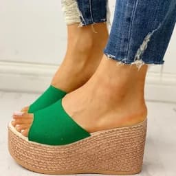 2024 New Summer Women's Sandals Peep-Toe Shoes Woman High-Heeled Platfroms Slides Women Casual Wedges for Women High Sandals