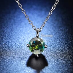 100% Real D Color Moissanite Pendant Necklace GRA Certificate for Women Wedding Bridal S925 Sterling Silver Fine Jewelry