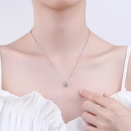 100% Real D Color Moissanite Pendant Necklace GRA Certificate for Women Wedding Bridal S925 Sterling Silver Fine Jewelry
