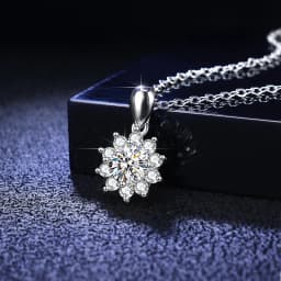 100% Real D Color Moissanite Pendant Necklace GRA Certificate for Women Wedding Bridal S925 Sterling Silver Fine Jewelry
