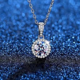 100% Real D Color Moissanite Pendant Necklace GRA Certificate for Women Wedding Bridal S925 Sterling Silver Fine Jewelry