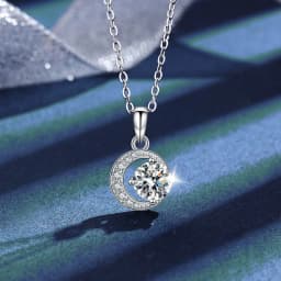 100% Real D Color Moissanite Pendant Necklace GRA Certificate for Women Wedding Bridal S925 Sterling Silver Fine Jewelry