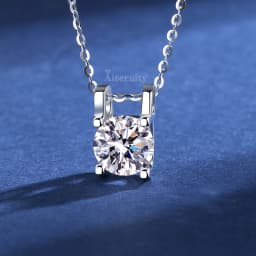 100% Real D Color Moissanite Pendant Necklace GRA Certificate for Women Wedding Bridal S925 Sterling Silver Fine Jewelry