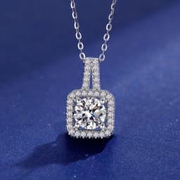100% Real D Color Moissanite Pendant Necklace GRA Certificate for Women Wedding Bridal S925 Sterling Silver Fine Jewelry
