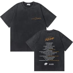 Washed Vintage Rapper Lil Durk Healing Tour T-shirt Men Women Hip Hop Fashion Oversized Tshirt Male Casual 100% Cotton T Shirts