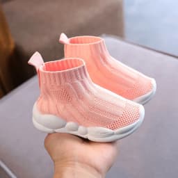 Children's Sneakers Spring Autumn Breathable Girls Causal High-top Socks Shoes Fashion Versatile Kids Causal Boys Running Shoes