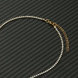 Dainty Tennis Chain Choker Necklace Female Gold Silver Color Stainless Steel Cubic Zirconia Neck Chains for Women Jewelry Gift