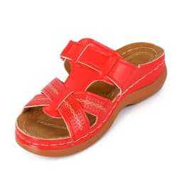 Women's Orthopedic Open Toe Sandals Anti-slip Breathable Solid Color Flats Clip Toe Sandals Suitable for Indoor Outdoor