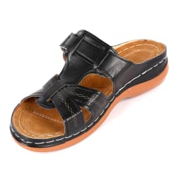 Women's Orthopedic Open Toe Sandals Anti-slip Breathable Solid Color Flats Clip Toe Sandals Suitable for Indoor Outdoor