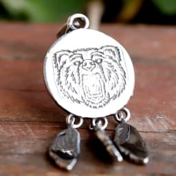 new stainless steel Amulet Viking Slavic God Symbol Warding Veles Bear Paw feather Pendant Necklace Jewelry