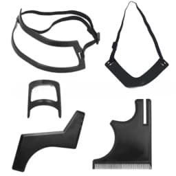 5/4Pcs Haircut Kit Beard Hair Goatee Neckline Shaving Template Hairline Beard Shaping Tool Hair Cutting Grooming Barber Supplies