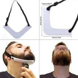 5/4Pcs Haircut Kit Beard Hair Goatee Neckline Shaving Template Hairline Beard Shaping Tool Hair Cutting Grooming Barber Supplies