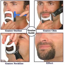 5/4Pcs Haircut Kit Beard Hair Goatee Neckline Shaving Template Hairline Beard Shaping Tool Hair Cutting Grooming Barber Supplies