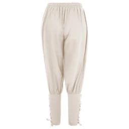 New Trendy Men's Casual Trousers Drawstring Pants Medieval Pirate Trousers Cotton and Linen Streetwear Pants Daily Wear