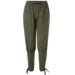 New Trendy Men's Casual Trousers Drawstring Pants Medieval Pirate Trousers Cotton and Linen Streetwear Pants Daily Wear