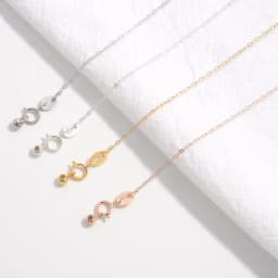 ZHUKOU,Real Pure S925 Sterling Silver Simple O shape Collarbone Necklace for DIY Pendant Adjustable length women's Necklace SL1