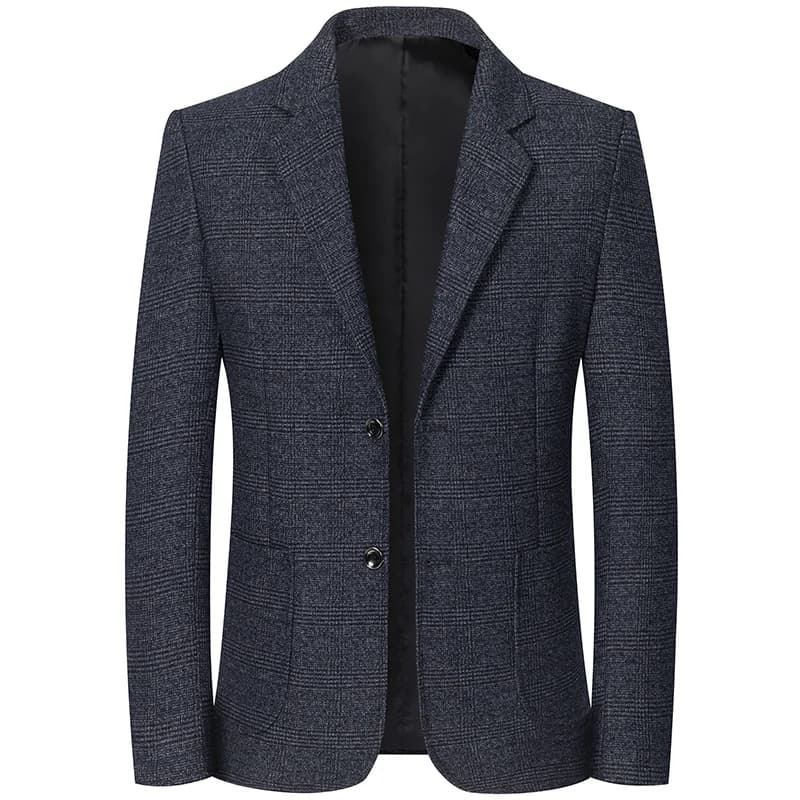 Men's Retro Plaid Suit 2025 High Quality Spring Autumn Leisure Fashion Handsome Business Ironing Top Coat