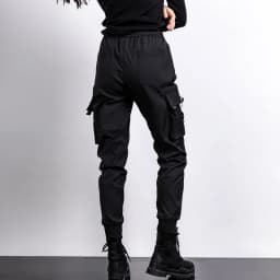 Black Work Pants for Women in Spring and Autumn 2024 New Ins Trendy and Versatile Slimming Elastic Ankle-Length Sports Pants