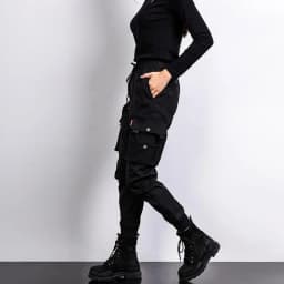Black Work Pants for Women in Spring and Autumn 2024 New Ins Trendy and Versatile Slimming Elastic Ankle-Length Sports Pants