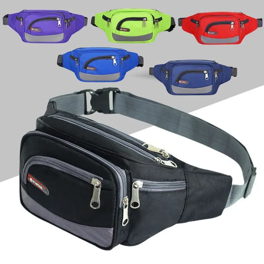 Fashion Multilayer Women Waist Packs Large Capacity Waterproof Chest Bag Hip Bum Wear Resistant Fanny Bag