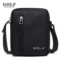 GOLF Mini Shoulder Bag Man Crossbody for Men Black Cross Bag Casual Slim Oxford Small Cell Phone Sling Messeng Bag Lightweight