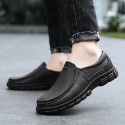 Chef shoes four seasons new anti slip oil resistant plus size business casual men's work EVA shoes fashion comfort soft soled