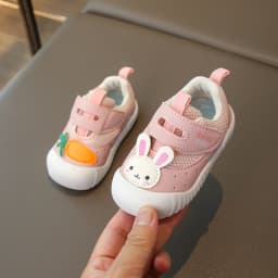 Children's Walking Shoes Red Cartoon Soft Breathable Boys Girls Baby Shoes Khaki Lightweight Kids Baby Casual Shoes Sandals