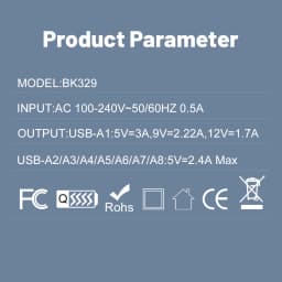 150W Multi Ports USB Charger Fast Charging EU/US Plug Phone Charger Adapter For iPhone Samsung Xiaomi Quick Charge Wall Charger
