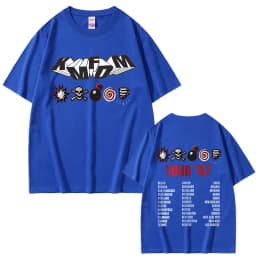 Rock Band Kmfdm Tour 97 Graphic T Shirts Men Women Vintage Gothic Punk T-shirt Unsiex Pure Cotton Casual Oversized Short Sleeve