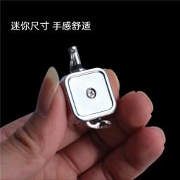 30CM Metal Square Mini Easy To Pull Key Chain Extendable Hanging Rope Buckle Keychain Anti Loss Anti Theft Employee’s Card H10