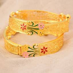 2pcs 24K Gold Color Bangles Arabic Ethiopian Nigerian Banquet Wedding Bracelets Party Choker Copper Jewelry Gifts